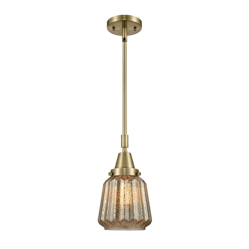 INNOVATIONS LIGHTING 447-1S-G146 CHATHAM FRANKLIN RESTORATION 6 INCH 1 LIGHT CEILING MOUNT MINI PENDANT