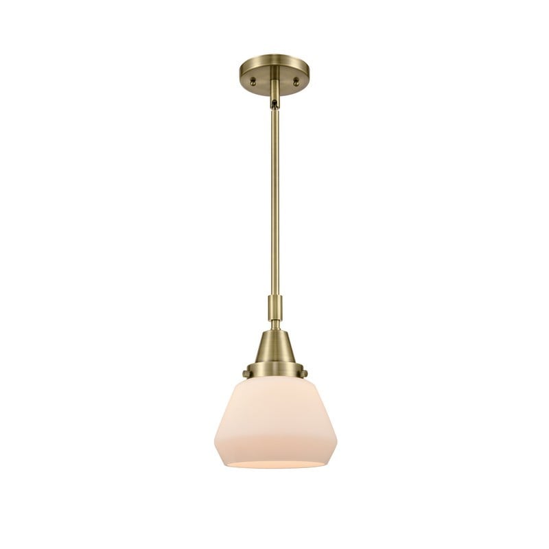 INNOVATIONS LIGHTING 447-1S-G171 FULTON FRANKLIN RESTORATION 7 INCH 1 LIGHT CEILING MOUNT MINI PENDANT