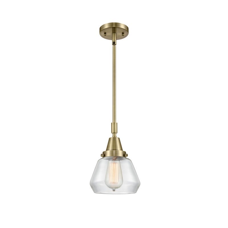 INNOVATIONS LIGHTING 447-1S-G172 FULTON FRANKLIN RESTORATION 7 INCH 1 LIGHT CEILING MOUNT MINI PENDANT