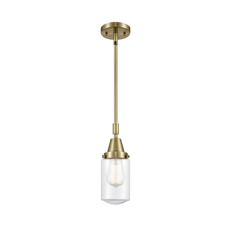 INNOVATIONS LIGHTING 447-1S-G312 DOVER FRANKLIN RESTORATION 4 1/2 INCH 1 LIGHT CEILING MOUNT MINI PENDANT