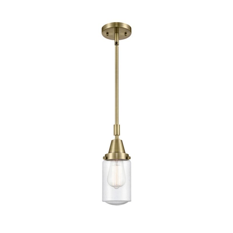 INNOVATIONS LIGHTING 447-1S-G314 DOVER FRANKLIN RESTORATION 4 1/2 INCH 1 LIGHT CEILING MOUNT MINI PENDANT