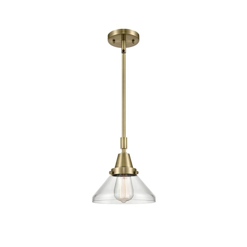 INNOVATIONS LIGHTING 447-1S-G4472 CADEN FRANKLIN RESTORATION 8 INCH 1 LIGHT CEILING MOUNT MINI PENDANT