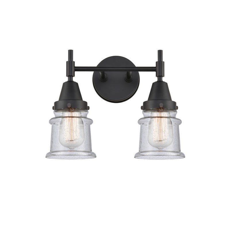 INNOVATIONS LIGHTING 447-2W-G184S CADEN 2 LIGHT 14 1/4 INCH SEEDY GLASS VANITY LIGHT