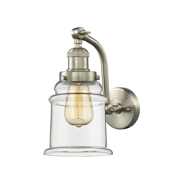INNOVATIONS LIGHTING 515-1W-G182 FRANKLIN RESTORATION CANTON 6 1/2 INCH ONE LIGHT UP AND DOWN CLEAR GLASS WALL SCONCE