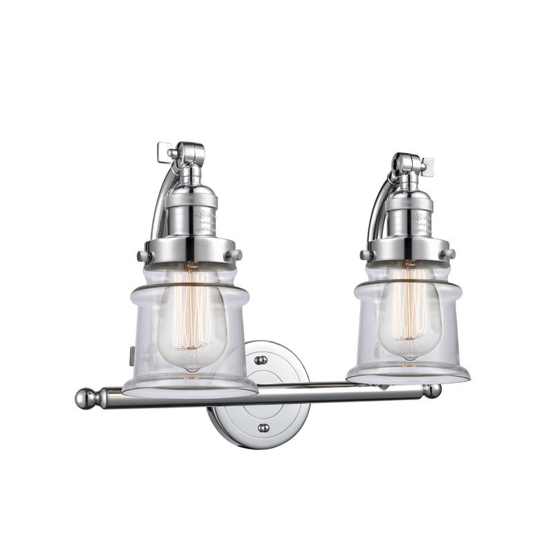 INNOVATIONS LIGHTING 515-2W-G182S FRANKLIN RESTORATION CANTON 2 LIGHT 18 INCH WALL MOUNT CLEAR GLASS VANITY LIGHT