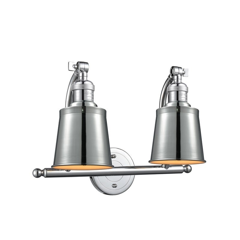 INNOVATIONS LIGHTING 515-2W-M9 FRANKLIN RESTORATION RAILROAD/ADDISON 18 INCH TWO LIGHT WALL MOUNT VANITY LIGHT