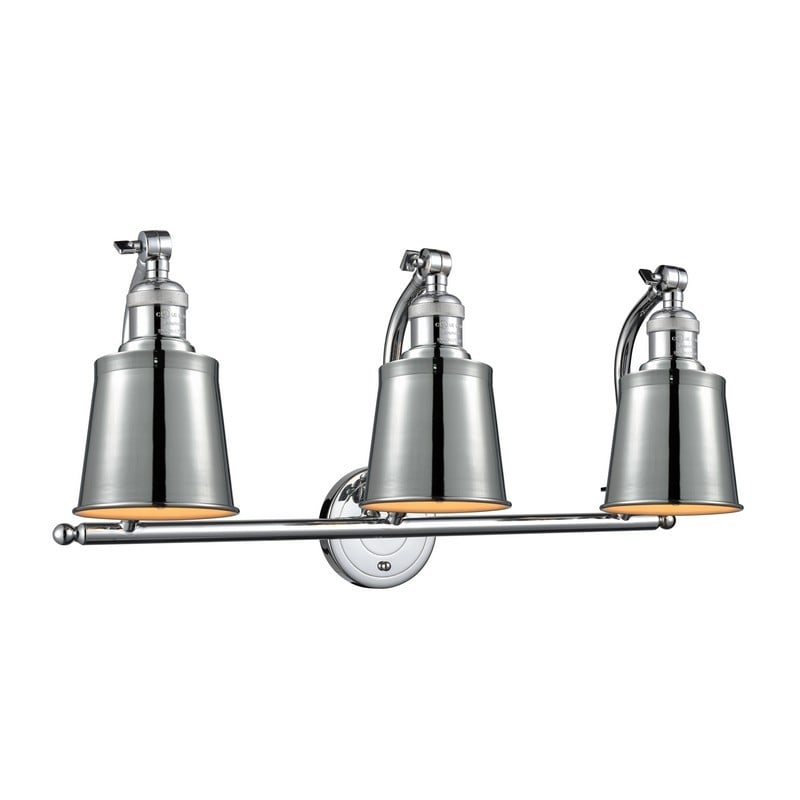 INNOVATIONS LIGHTING 515-3W-M9 FRANKLIN RESTORATION ADDISON 28 INCH THREE LIGHT WALL MOUNT VANITY LIGHT