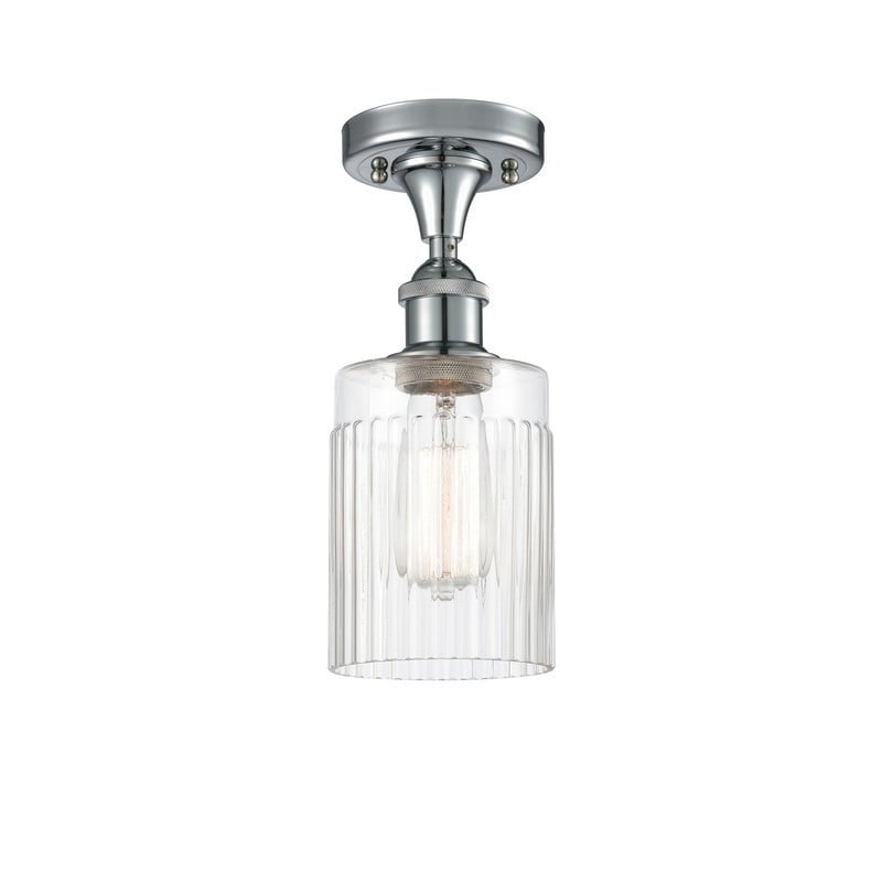 INNOVATIONS LIGHTING 516-1C-G342 BALLSTON HADLEY 1 LIGHT 4 1/2 INCH CLEAR GLASS SEMI-FLUSH MOUNT CEILING LIGHT