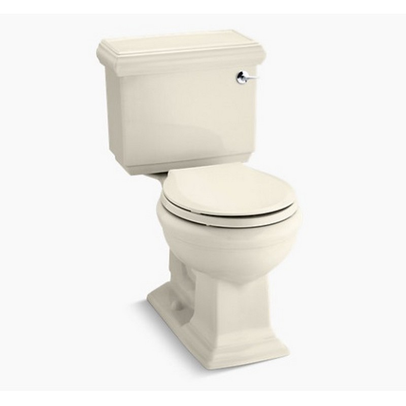KOHLER K-3986-RA MEMOIRS TWO-PIECE ROUND-FRONT 1.28 GPF HEIGHT TOILET WITH RIGHT-HAND TRIP LEVER