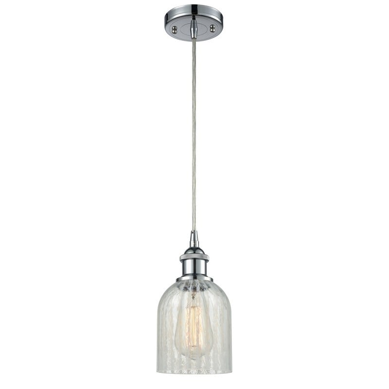 INNOVATIONS LIGHTING 516-1P-G2511 BALLSTON CALEDONIA 5 INCH ONE LIGHT MOUCHETTE GLASS MINI PENDANT