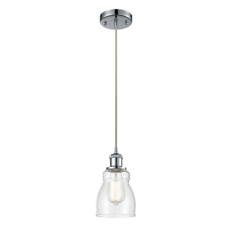 INNOVATIONS LIGHTING 516-1P-G394 BALLSTON ELLERY 4 1/2 INCH ONE LIGHT SEEDY BELFAST GLASS MINI PENDANT