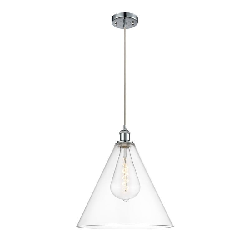 INNOVATIONS LIGHTING 516-1P-GBC-162 BALLSTON CONE BALLSTON 16 INCH 1 LIGHT CEILING MOUNT PENDANT