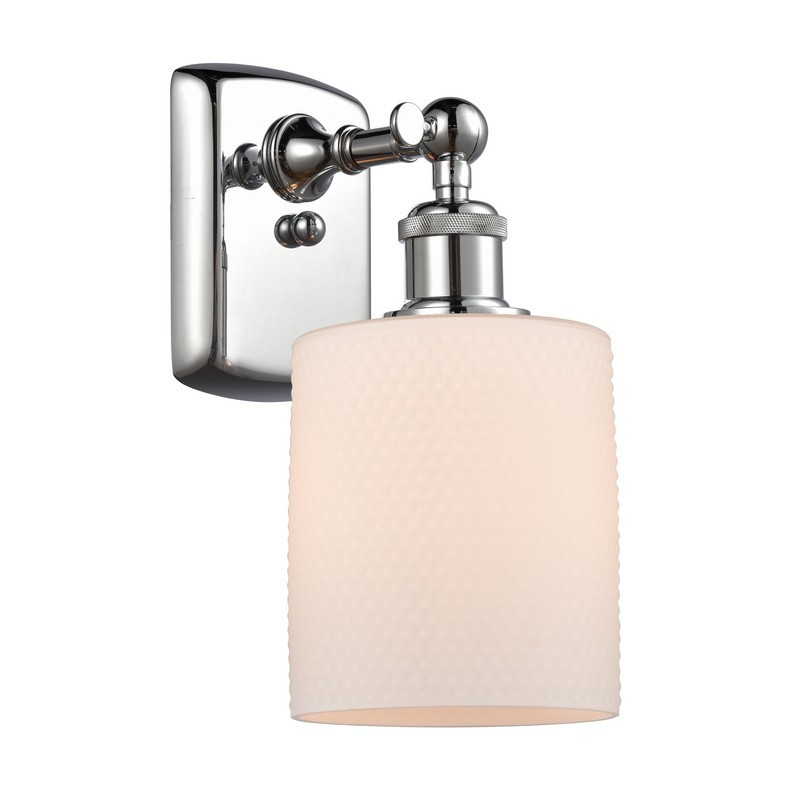INNOVATIONS LIGHTING 516-1W-G111 BALLSTON COBBLESKILL 5 INCH ONE LIGHT UP AND DOWN MATTE WHITE GLASS WALL SCONCE