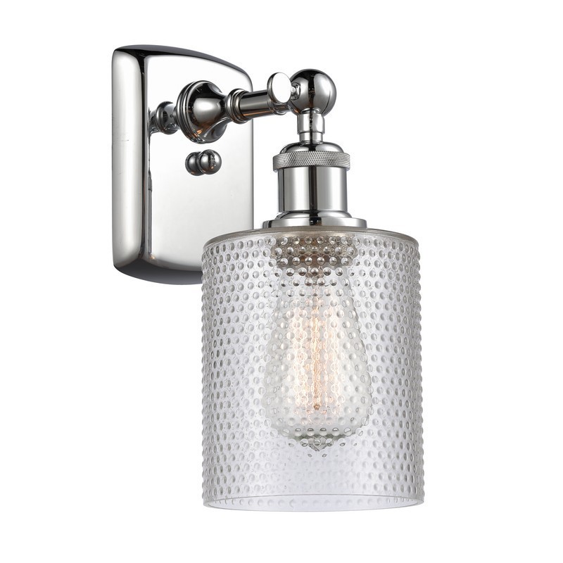 INNOVATIONS LIGHTING 516-1W-G112 BALLSTON COBBLESKILL 5 INCH ONE LIGHT UP AND DOWN CLEAR GLASS WALL SCONCE