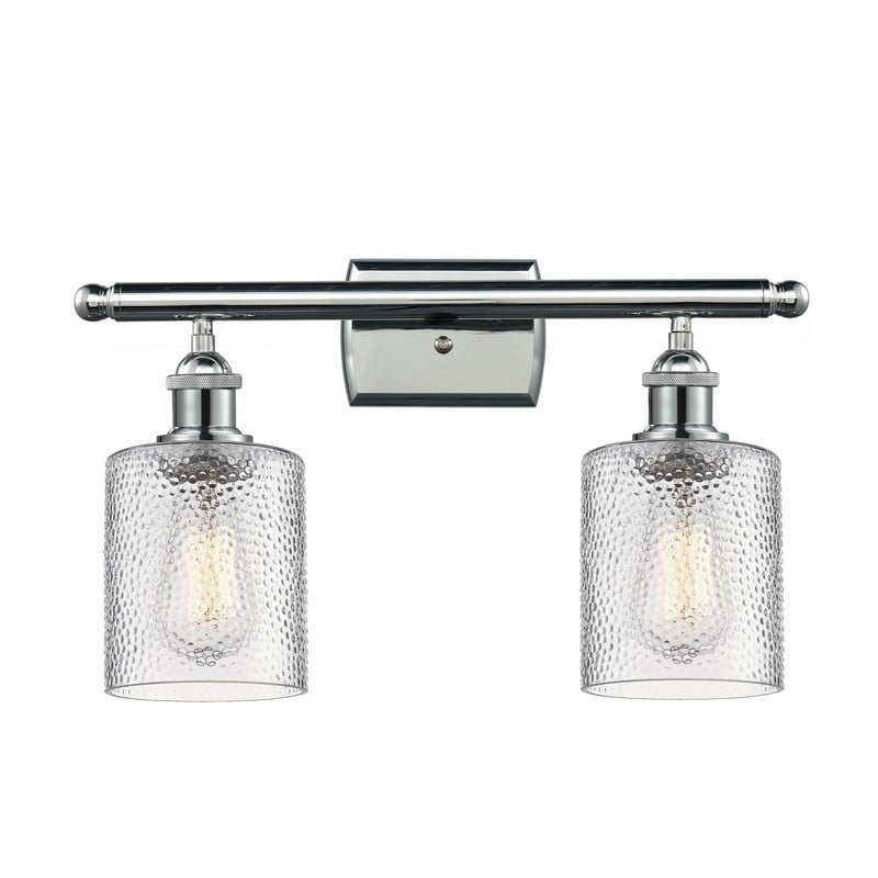 INNOVATIONS LIGHTING 516-2W-G112 BALLSTON COBBLESKILL 16 INCH TWO LIGHT WALL MOUNT CLEAR GLASS VANITY LIGHT