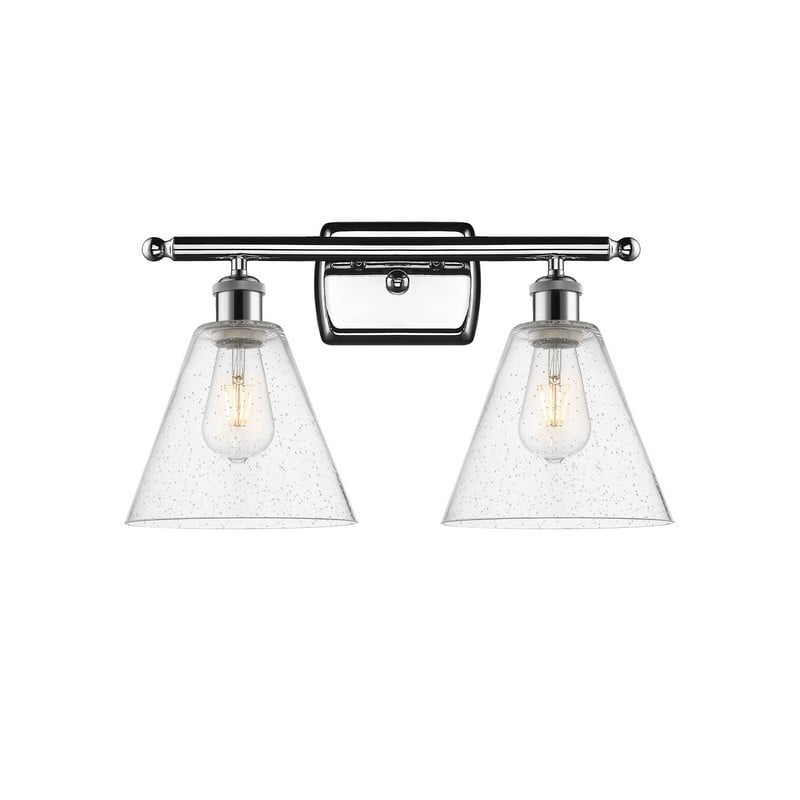 INNOVATIONS LIGHTING 516-2W-GBC-84 BALLSTON CONE BALLSTON 18 INCH 2 LIGHT WALL MOUNT BATH VANITY LIGHT