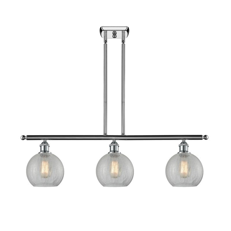 INNOVATIONS LIGHTING 516-3I-G125-8 ATHENS BALLSTON 36 INCH 3 LIGHT CEILING MOUNT ISLAND LIGHT