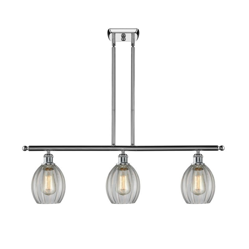 INNOVATIONS LIGHTING 516-3I-G82 BALLSTON EATON 36 INCH THREE LIGHT CLEAR GLASS ISLAND LIGHT