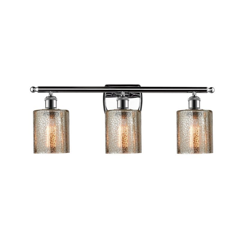 INNOVATIONS LIGHTING 516-3W-G116 BALLSTON COBBLESKILL 26 INCH THREE LIGHT WALL MOUNT MERCURY GLASS VANITY LIGHT