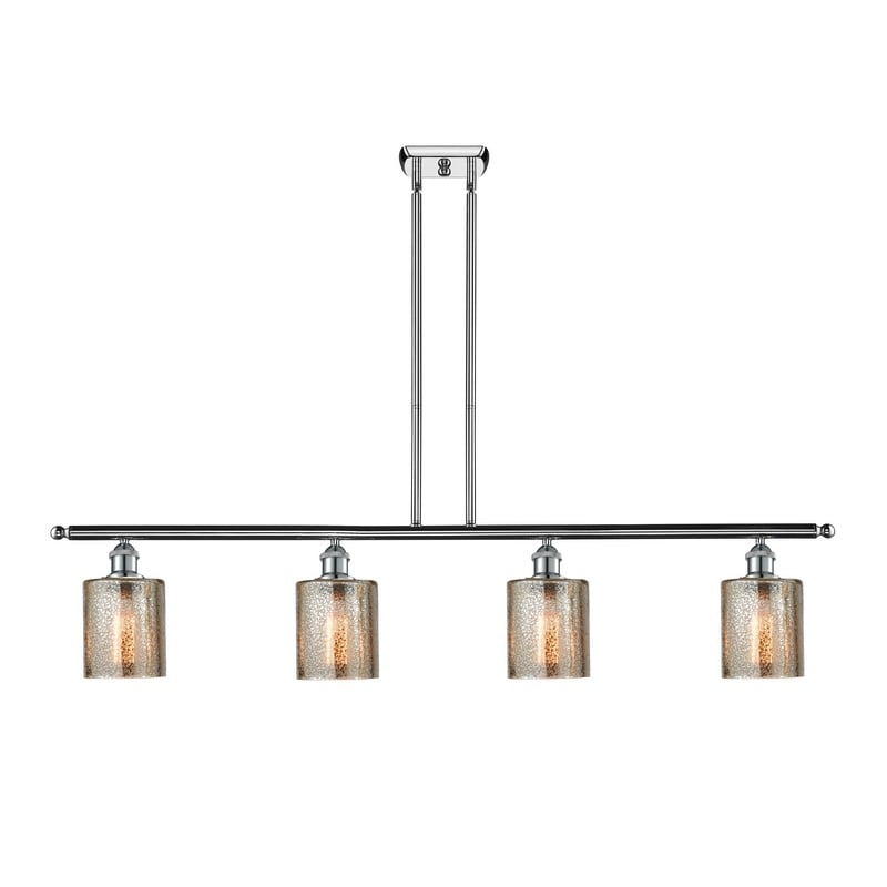 INNOVATIONS LIGHTING 516-4I-G116 BALLSTON COBBLESKILL 48 INCH FOUR LIGHT MERCURY GLASS ISLAND LIGHT