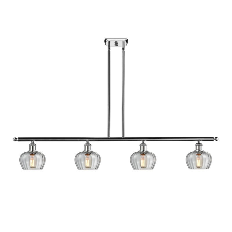 INNOVATIONS LIGHTING 516-4I-G92 BALLSTON FENTON 48 INCH FOUR LIGHT CLEAR GLASS ISLAND LIGHT