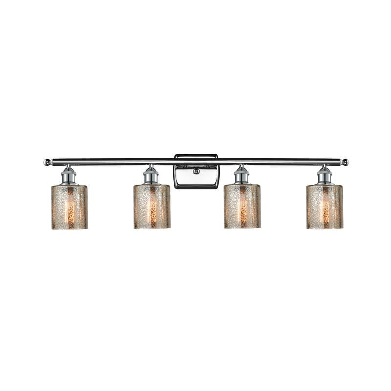 INNOVATIONS LIGHTING 516-4W-G116 BALLSTON COBBLESKILL 36 INCH FOUR LIGHT WALL MOUNT MERCURY GLASS VANITY LIGHT