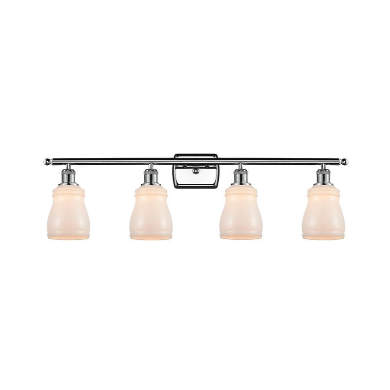 INNOVATIONS LIGHTING 516-4W-G391 BALLSTON ELLERY 4 LIGHT 36 INCH WHITE GLASS VANITY LIGHT