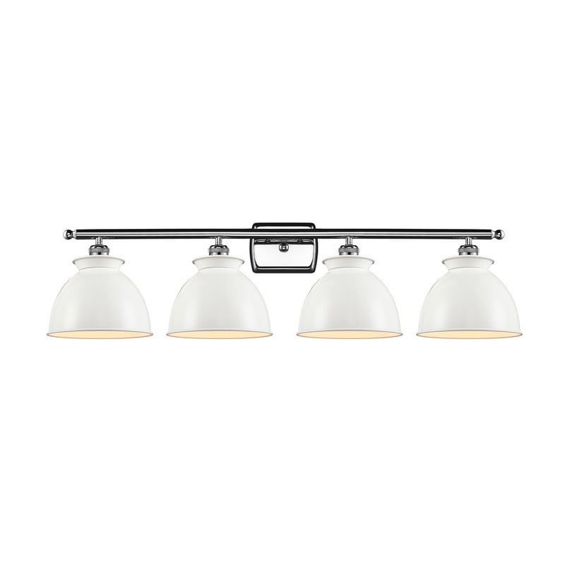 INNOVATIONS LIGHTING 516-4W-M14-W BALLSTON ADIRONDACK 4 LIGHT 38 INCH WHITE METAL SHADE VANITY LIGHT