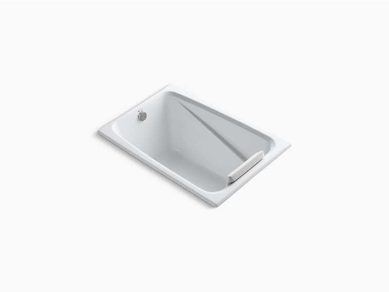 KOHLER K-1490-X GREEK 48 INCH ACRYLIC DROP-IN RECTANGULAR SOAKING BATHTUB