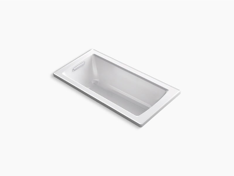 KOHLER K-1946 ARCHER 60 INCH X 30 INCH ACRYLIC DROP-IN RECTANGULAR SOAKING BATHTUB