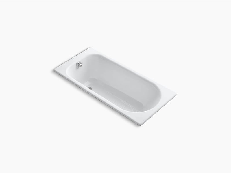 KOHLER K-941 SOISSONS 59 INCH X 27 1/2 INCH CAST IRON DROP-IN RECTANGULAR BATHTUB