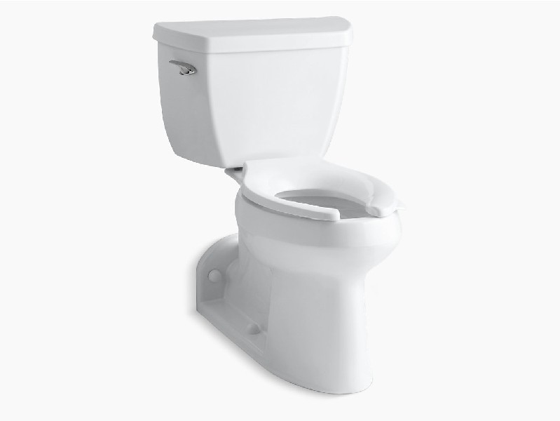 KOHLER K-3578 BARRINGTON COMFORT HEIGHT 31 INCH TWO-PIECE ELONGATED 1.0 GPF TOILET WITH TANK COVER LOCKS