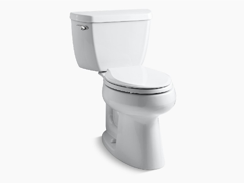 KOHLER K-3658 HIGHLINE CLASSIC COMFORT HEIGHT 29 1/2 INCH TWO-PIECE ELONGATED 1.28 GPF CHAIR HEIGHT TOILET WITH LEFT-HAND TRIP LEVER