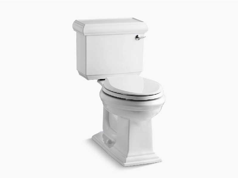 KOHLER K-3816-RA MEMOIRS CLASSIC COMFORT HEIGHT 30 3/8 INCH TWO-PIECE ELONGATED 1.28 GPF CHAIR HEIGHT TOILET WITH RIGHT-HAND TRIP LEVER