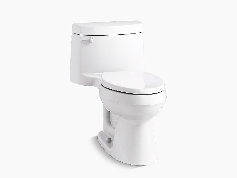 KOHLER K-3828 CIMARRON COMFORT HEIGHT 29 3/8 INCH ONE-PIECE ELONGATED 1.28 GPF CHAIR HEIGHT TOILET WITH QUIET-CLOSE SEAT