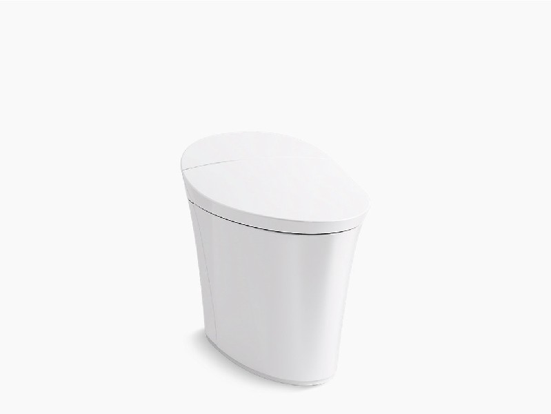 KOHLER K-5401-PA-0 VEIL COMFORT HEIGHT 26 1/8 INCH INTELLIGENT COMPACT ELONGATED CHAIR HEIGHT TOILET - WHITE