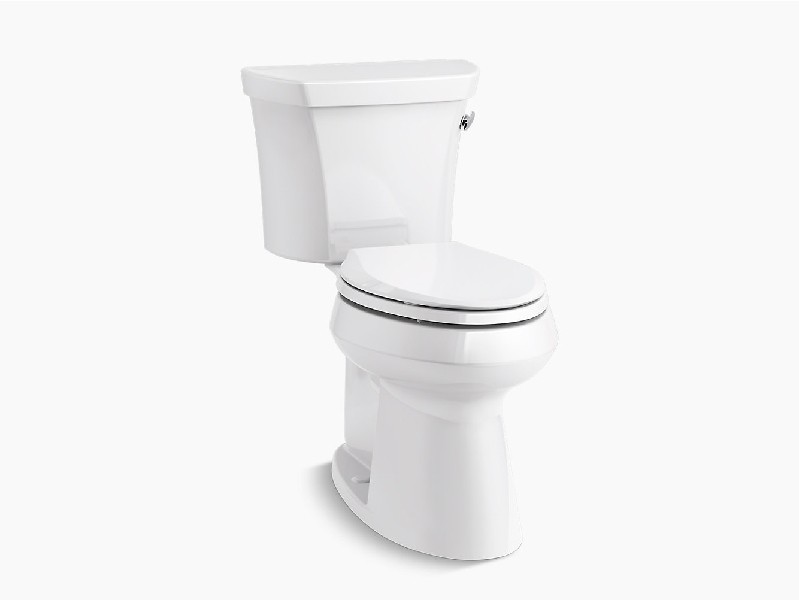 KOHLER K-76301-RA HIGHLINE COMFORT HEIGHT 29 3/4 INCH TWO-PIECE ELONGATED CHAIR HEIGHT TOILET WITH RIGHT-HAND TRIP LEVER