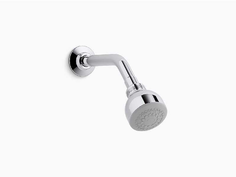 KOHLER K-11637-H-CP CORALAIS 2 3/4 INCH SINGLE-FUNCTION WALL MOUNT AND DECK MOUNT SHOWERHEAD - POLISHED CHROME