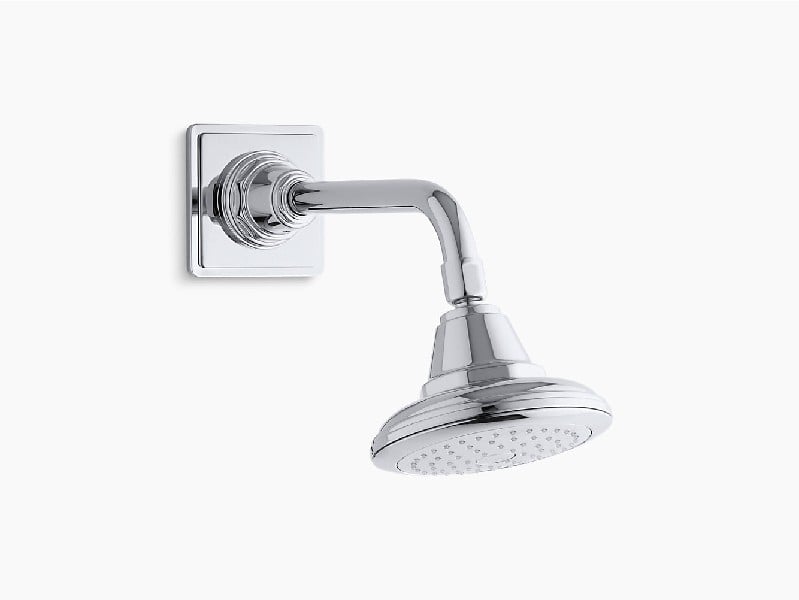 KOHLER K-13137-AK PINSTRIPE 5 5/8 INCH SINGLE-FUNCTION SHOWERHEAD WITH KATALYST AIR INDUCTION TECHNOLOGY