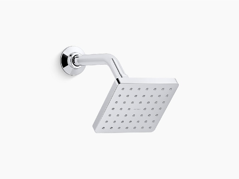 KOHLER K-24805-G PARALLEL 5 INCH 1.75 GPM SINGLE-FUNCTION SHOWER HEAD WITH KATALYST AIR INDUCTION TECHNOLOGY