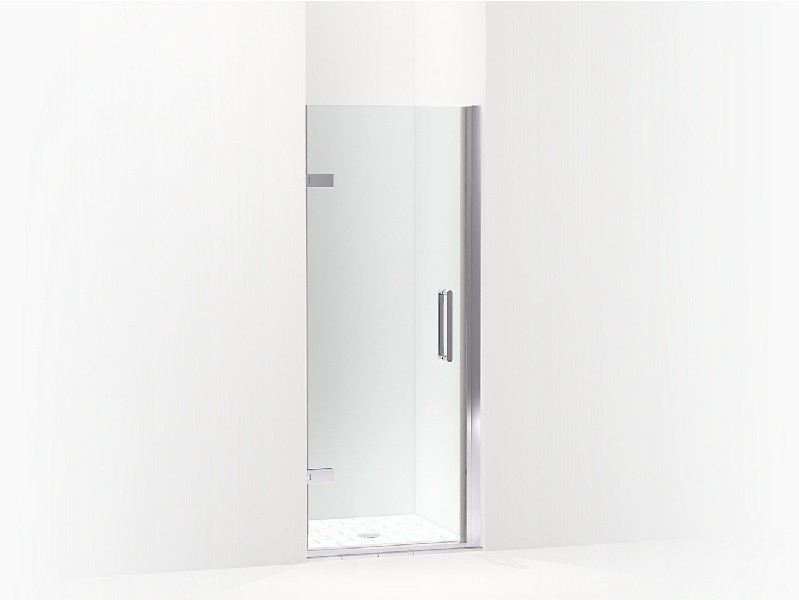 KOHLER K-27576-10L COMPOSED 28 3/8 INCH FRAMELESS PIVOT SHOWER DOOR WITH 3/8 INCH THICK CRYSTAL CLEAR GLASS