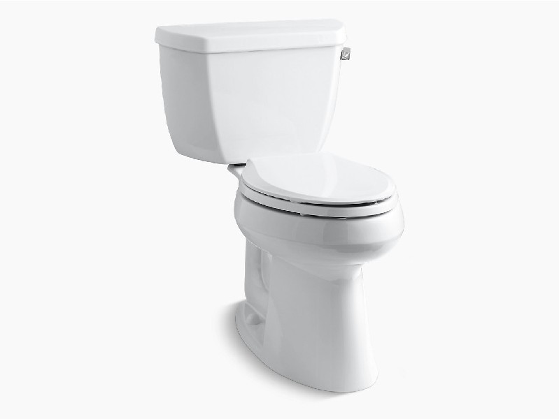 KOHLER K-3713-RA HIGHLINE CLASSIC COMFORT HEIGHT 29 1/2 INCH TWO-PIECE ELONGATED 1.28 GPF CHAIR HEIGHT TOILET WITH RIGHT-HAND TRIP LEVER
