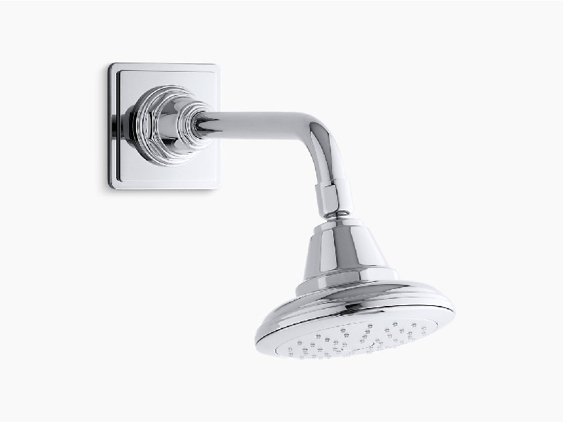 KOHLER K-45417-G PINSTRIPE 5 5/8 INCH SINGLE-FUNCTION SHOWER HEAD WITH KATALYST AIR INDUCTION TECHNOLOGY