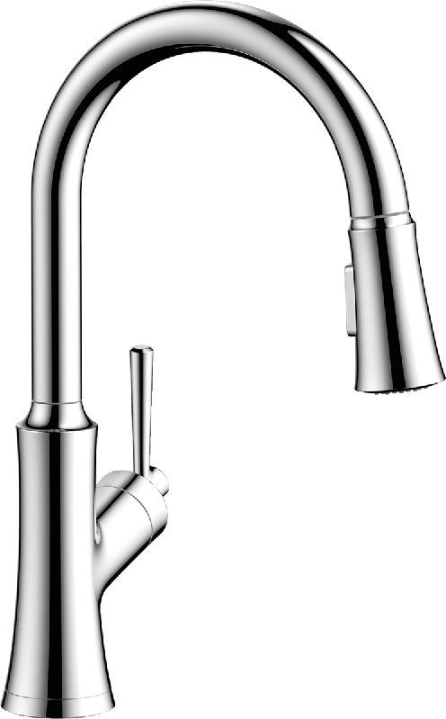 HANSGROHE 047930 JOLEENA 15 7/8 INCH SINGLE HOLE DECK MOUNT HIGHARC KITCHEN FAUCET WITH 2-SPRAY PULL-DOWN, 1.75 GPM