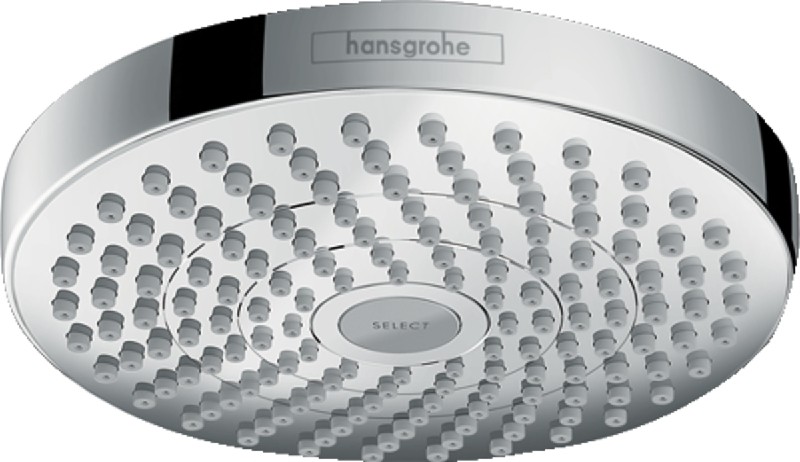 HANSGROHE 048250 CROMA SELECT S 7 3/8 INCH TWO JET 2.5 GPM SHOWERHEAD
