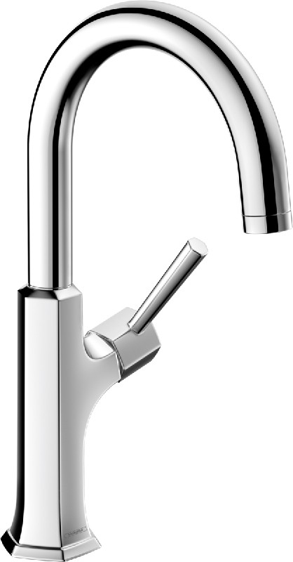 HANSGROHE 048540 LOCARNO 14 INCH SINGLE HOLE DECK MOUNT BAR FAUCET, 1.5 GPM