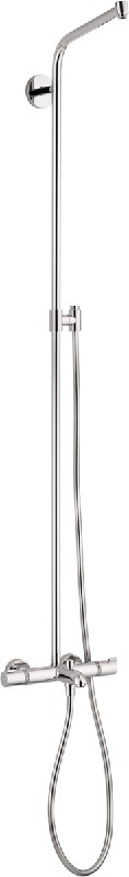 HANSGROHE 04869000 CROMETTA SHOWER PIPE WITH TUB FILLER WITHOUT SHOWER COMPONENTS - CHROME