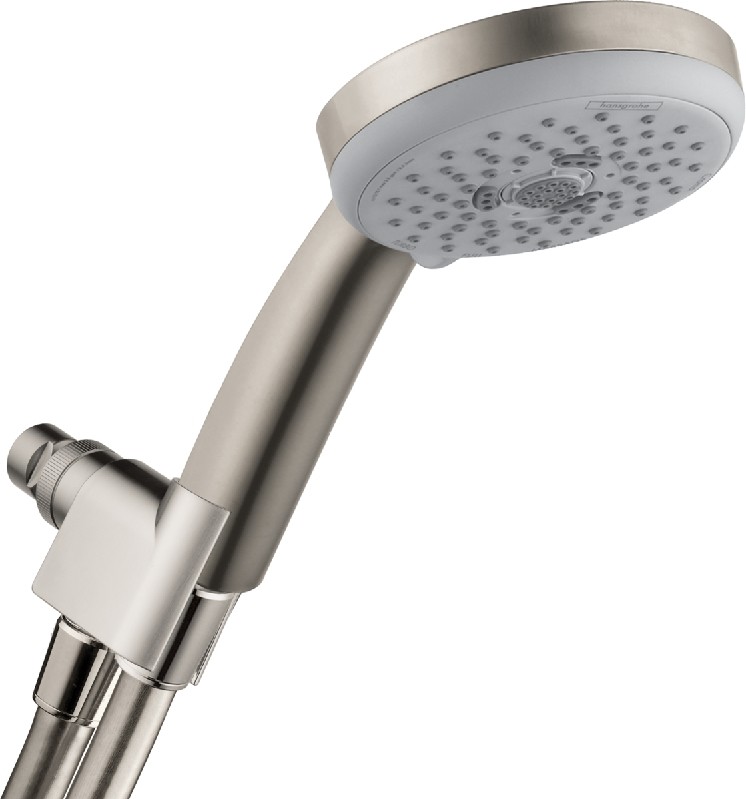 HANSGROHE 049440 CROMA 4 INCH THREE-FUNCTION HAND SHOWER SET, 1.75 GPM
