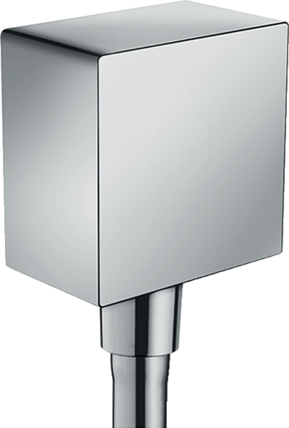 HANSGROHE 26455 SQUARE WALL OUTLET WITH CHECK VALVES