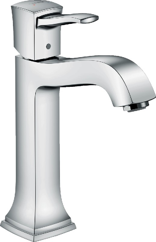 HANSGROHE 313021 METROPOL CLASSIC 9 1/4 INCH DECK MOUNT SINGLE HOLE BATHROOM FAUCET WITH POP-UP DRAIN